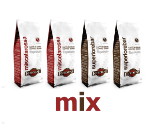 Eurocaf Miscela Rossa + Superiore Bar - 4x 1kg, zrnková káva