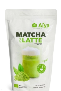 Aiya Matcha for Latte To Go – BIO, veganská směs na matcha latté, 1kg