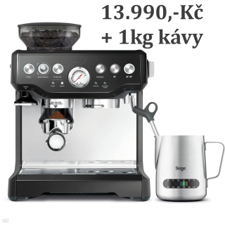 Espresso SAGE SES875BKS + 1kg kávy Grand Café 10Anniversario